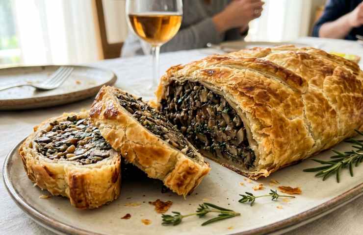 Wellington ai funghi vegetariano per Pasqua: ricetta e secondo piatto.