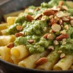 Pasta con crema di zucchine e mandorle cattolicivegetariani.it