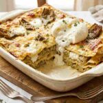 Lasagna bianca carciofi e burrata: ricetta vegetariana cremosa per Pasqua.